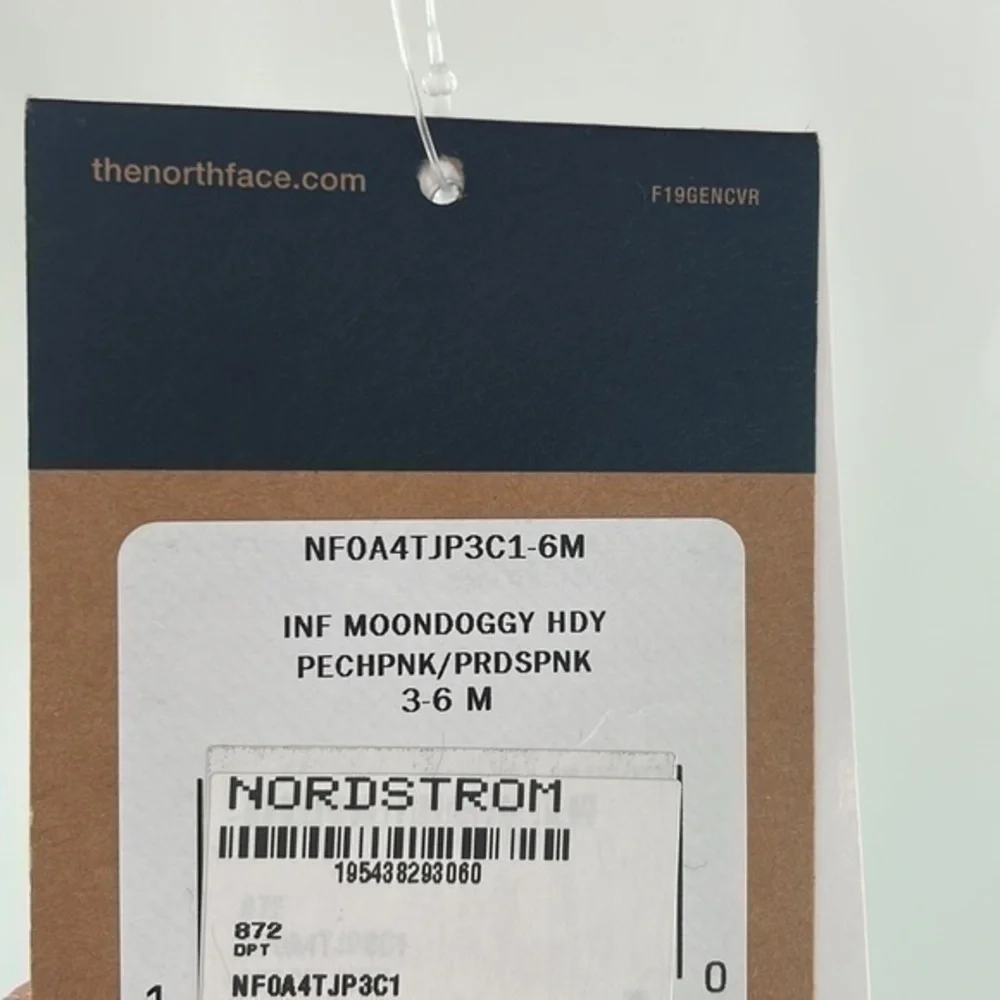 THE NORTH FACE Baby Girl's Moondoggy Pink Hoodie Jacket